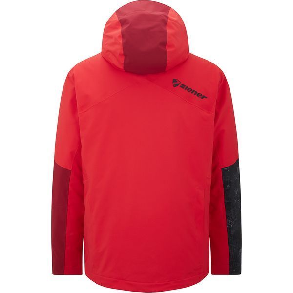 Ziener куртка лыжная Trivor 2026 red-black foggy print 50