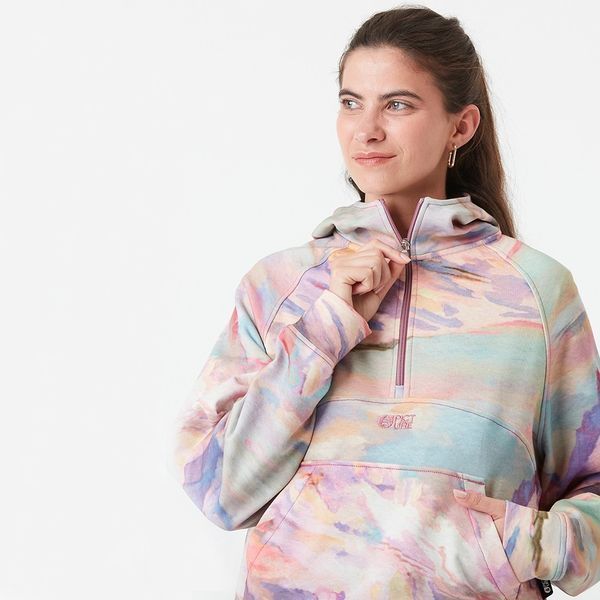 Picture Organic толстовка Quenda 1/2 Zip Printed W montanea print S