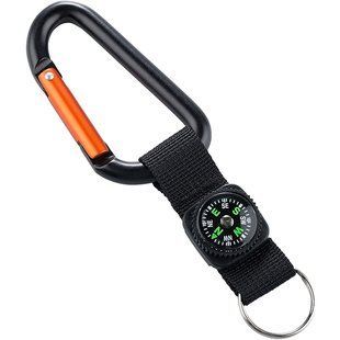 Munkees 3228 карабін 8 mm with strap, compass, keyring