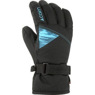 Cairn перчатки лыжные Optima Pure Jr black-turquoise 8