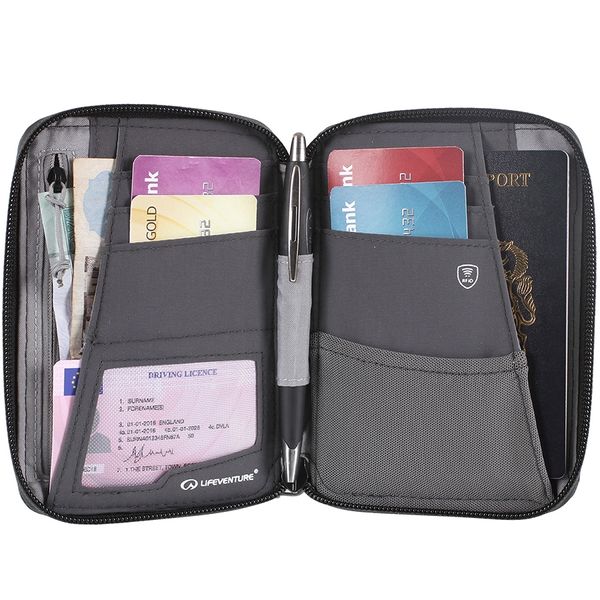 Lifeventure кошелек Recycled RFID Mini Travel Wallet