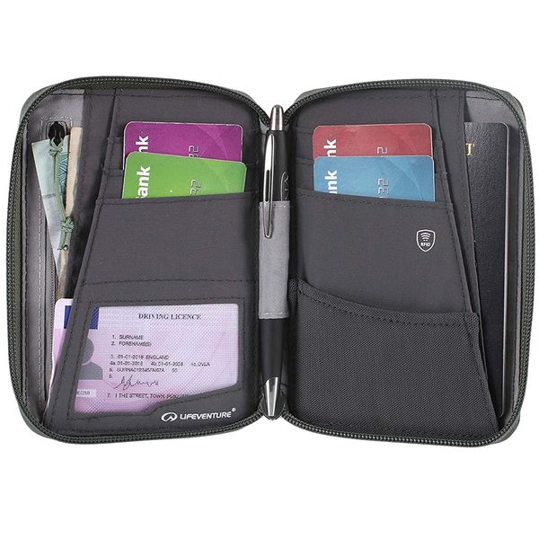 Lifeventure кошелек Recycled RFID Mini Travel Wallet
