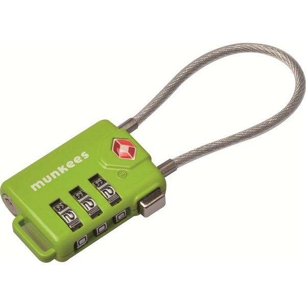 Munkees 3609 брелок-замок TSA Cable Combi Lock