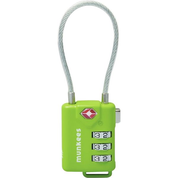 Munkees 3609 брелок-замок TSA Cable Combi Lock