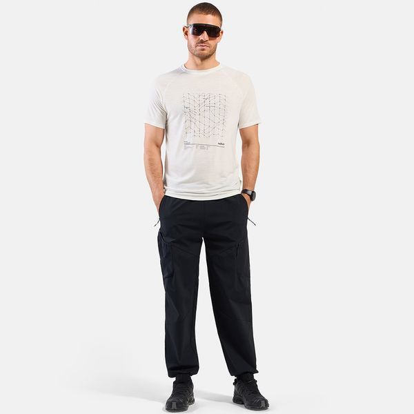 Odlo футболка Merino Tencel Hyper Map gardenia melange M