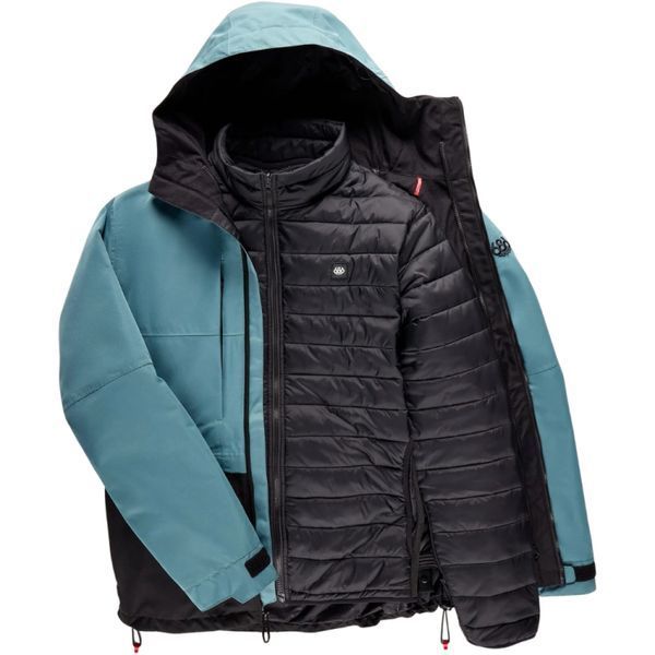 686 куртка сноубордична Smarty 3-In-1 Form 2027 pale firn colorblock L