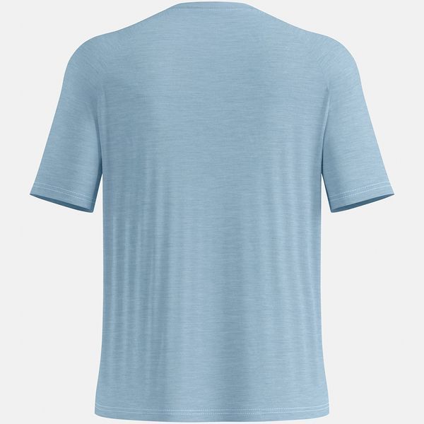 Odlo футболка Merino Tencel Hyper Map baby blue melange S