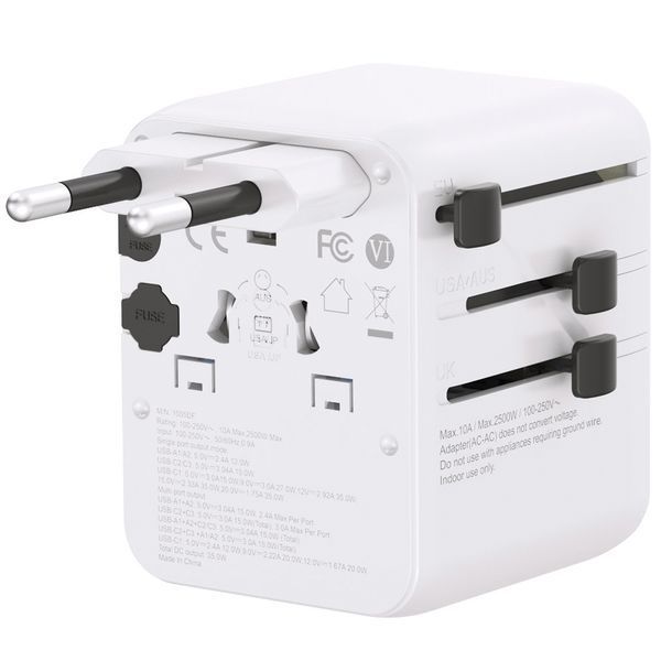 Lifeventure адаптер World Travel Adapter USB Fast Charge