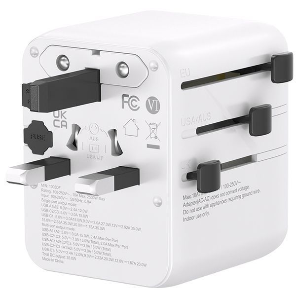 Lifeventure адаптер World Travel Adapter USB Fast Charge