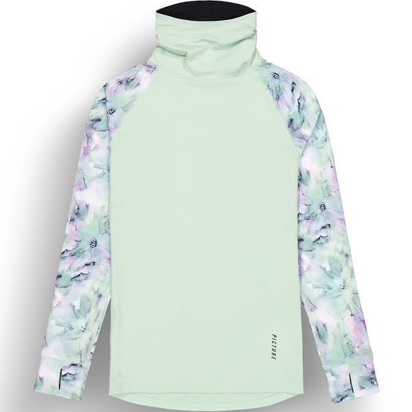 Picture Organic реглан флисовый Pagaya High W blurry water print-silt green XL
