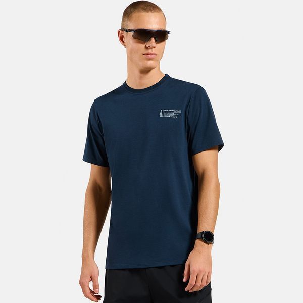 Odlo футболка Cotton Blend Unlimited dark sapphire S