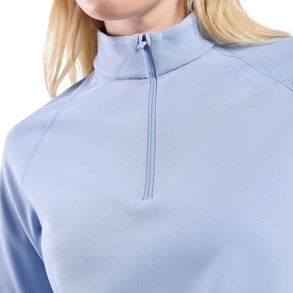 Odlo реглан флисовый Essential Warm 1/2 W blue heron XS